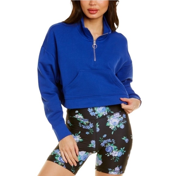 WeWoreWhat Cropped Zip Pullover - Picture 1 of 6